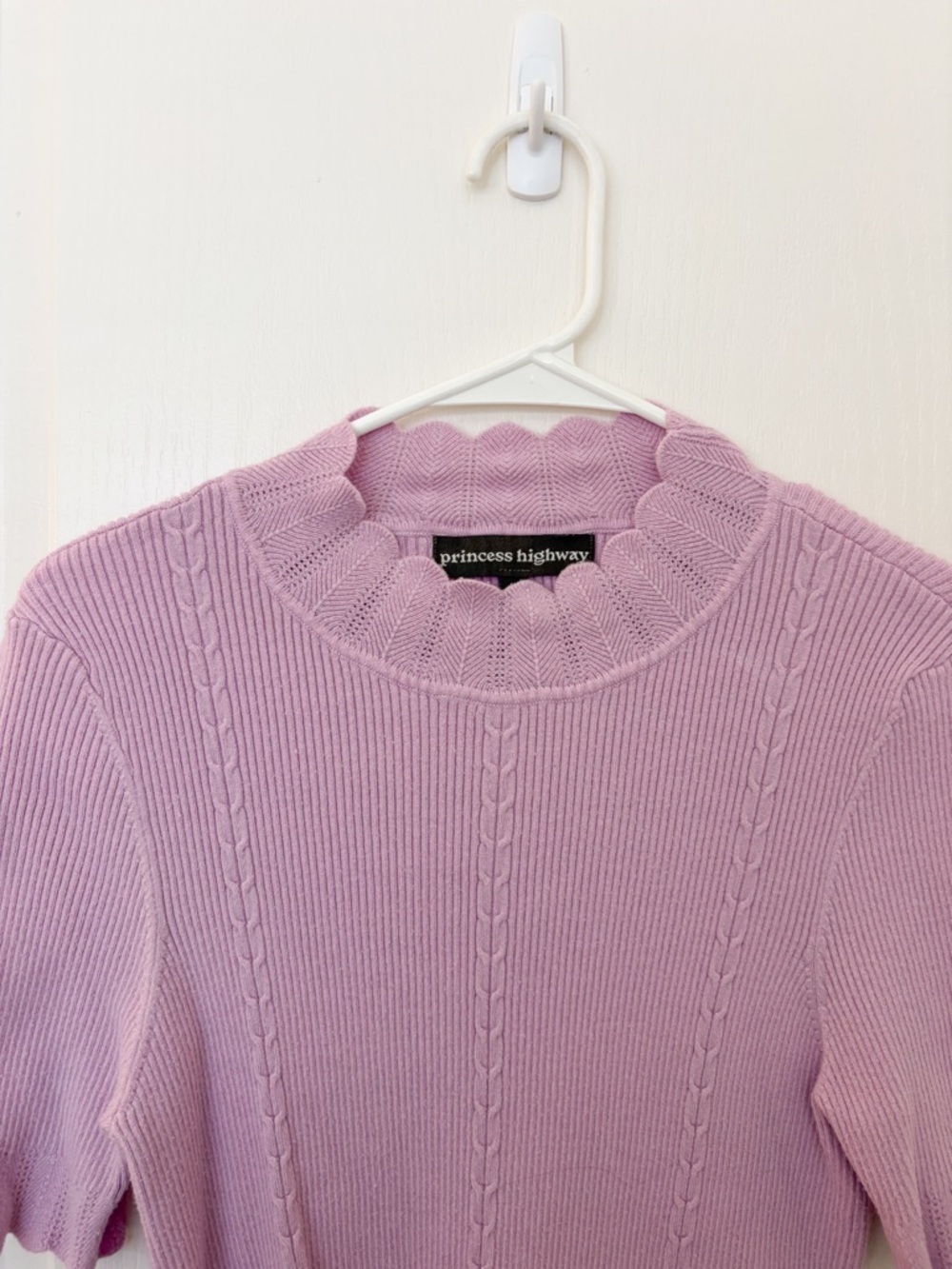 Princess Highway Lavender Mock Neck Top - Picture 2 of 3